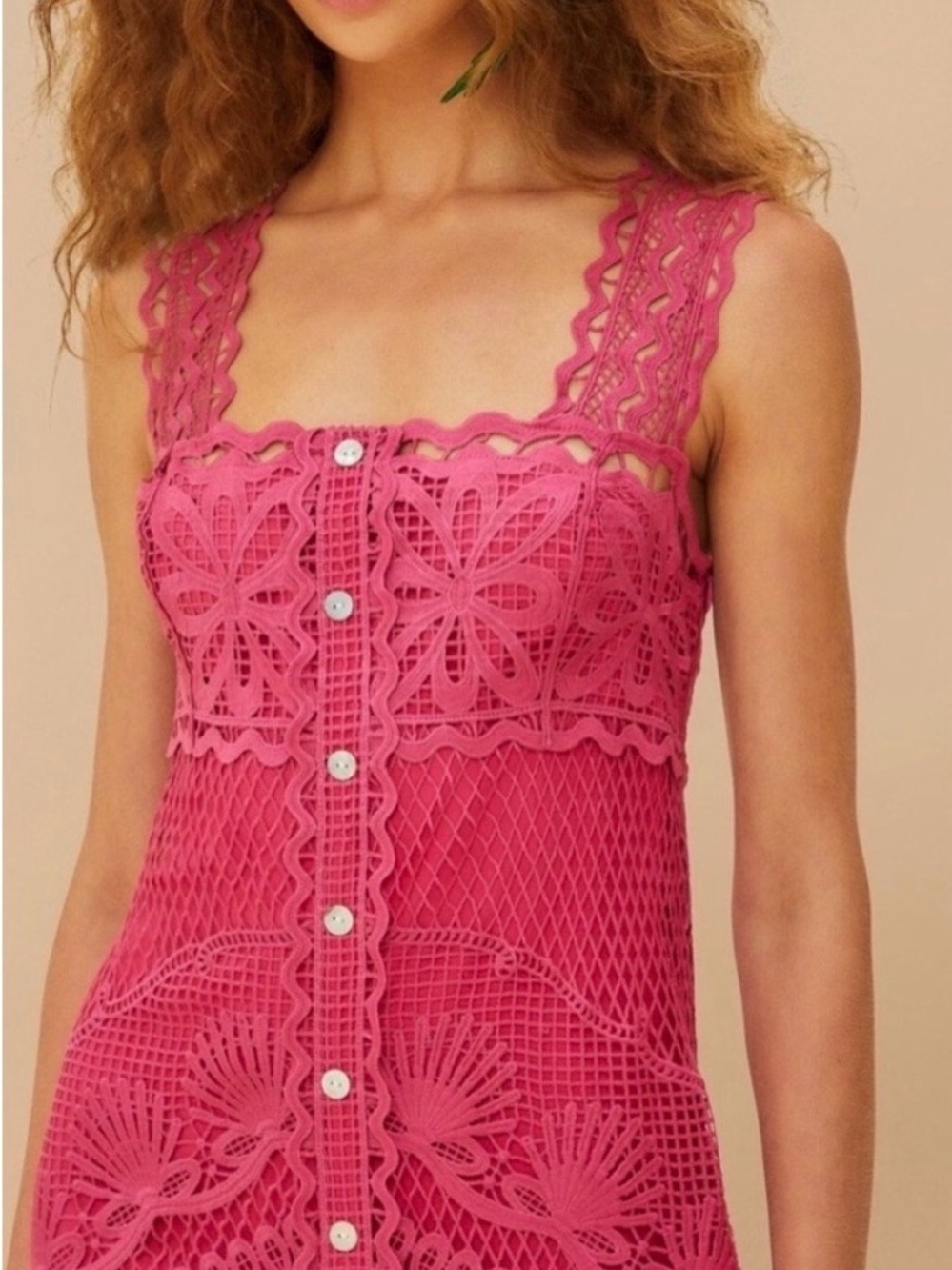 Farm Rio Pink Nautical Guipure Maxi
Dress - Picture 3 of 7